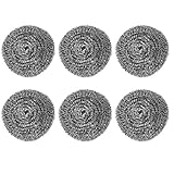 Gedourain Reinigung Stahlkugel, strapazierfähige Stahlwolle-Schrubber Metall-Scheuerschwämme leicht zu reinigen für die Kü