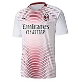 PUMA AC Milan 2020/2021 Replica Auswärtstrikot jr, White-Tango Red, 164