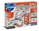 Clementoni 59235 Galileo Build – Action & Reaction Speed-Race, Modellbausatz für eine Kugelbahn, mehrteiliges Motorikspielzeug, Spielzeug für Kinder ab 8 J