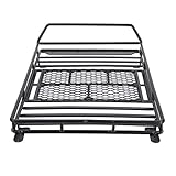Tomantery RC Gepäckträger, 1:10 Rack Gepäckträger Dach Metall RC Gepäck Metall Gepäckträger CC01 D90 D110 für SCX10 1/10 RC Raup