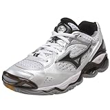 Mizuno Wave Tornado 5 Volleyballschuh für Damen, Weiß/Schwarz/Silber, 45 EU