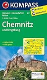 KOMPASS Wanderkarte Chemnitz und Umgebung: Wanderkarte mit Aktiv Guide, Rad- und Reitwegen. GPS-genau. 1:50000 (KOMPASS-Wanderkarten, Band 817)