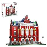 KCGNBQING Modularer Hausgebäude Set England Europäische Rote Backsteinarchitektur 6355 + PCs MOC DIY. Architektur Modell Kits Stadtansicht Bausteine ​​kompatibel mit Lego Zusammenbau von Lego-B