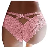 Dasongff Unterwäsche Damen Höschen Sexy Spitze Hipster Slip Weich Frauen Reizwäsche Atmungsaktiv Panties G-Strings Tangas Reizwäsche Erotic Nachtwäsche Pantys Unterhose Slips Panties Hip