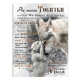 Kuscheldecke Personalisierte Flauschige Decke Geschenke an Meine Tochter Flanell Decke von Mutter Mutter für Töchter Positiv Ermutigen Super Weiche Luftpost deutsch,Für Tochter 4,130×150