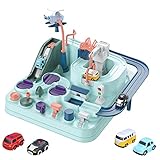 BYNYXI Abenteuer Autopark Spielzeug für Kinder Track Cars Abenteuer City Rescue Car Adventure Track Autobahnen Abenteuer Vorschule Lernspielzeug für Kinder Jungen Mädchen ab 3 4 5 6 7 J