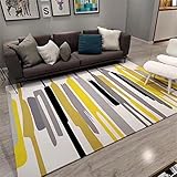 orientalischer Teppich Gelber Teppich, leicht zu saugen und schalldicht moderner minimalistischer Teppich Wohnzimmer -Gelb_180x240
