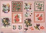 Ecstasy Crafts 3D-vorgeschnittenen Tabelle Bell, Cornus, Weihnachtsstern und Holly