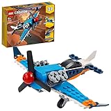 LEGO 31099 Creator 3-in-1 Propellerflugzeug, Düsenflieger oder Hubschrauber, Spielzeug für Kinder ab 7 J