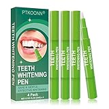 Zahnaufhellung Gel,Bleaching Stift,weiße zähne stift,Teeth Whitening Pen,Bleaching zähne,tragen und zu verwenden,Flecken schnell und effektiv entfernen,4PC