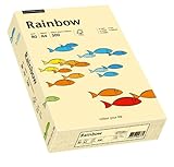 Papyrus 88042275 Drucker-/Kopierpapier farbig: Rainbow 80 g/m² DIN-A4, 500 Blatt Buntpapier, matt, chamois (beige)