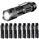 Taschenlampe Pocketman Mini 7W 300 Lumen tragbare Mini Q5 LED Taschenlampe taktische Lampe LED Taschenlampe einstellbarer Fokus zoombares Licht für Geschenk, Wandern, Camping