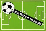 Perleberg Geburtstagskarte Lifestyle - Fussball - 11,6 x 16,6 cm, 7510027-2