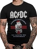 AC/DC British Tour 1982 for Those About to Rock !T-Shirt SCHWARZ Gr.XL
