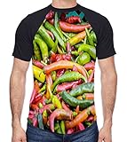 Chillies Herren Baseball-T-Shirt mit Grafik-Kontrastdruck, Weiß, XX-Larg