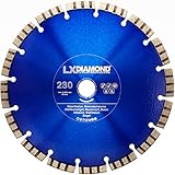 LXDIAMOND Diamant-Trennscheibe 230mm x 25,4mm Diamantscheibe Betonscheibe für Stein Beton Stahlbeton passend für Steinsäge Trennschleifer Motorflex Fugenschneider - in Premium Qualität 230