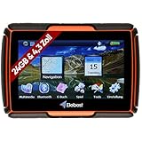 Elebest Rider W4 Navigationsgerät - Motorrad Auto LKW, 4,3 Zoll Display, Halterung, Bluetooth, Freisprecheinrichtung, Fahrspurassistent, Lebenslang Kostenlose Kartenupdate, Radarwarner, Wasserdicht …