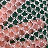 LFFH Gartenzaun, Polyethylenkunststoff-Rinnenschutz Für Den Garten Geflügelzaun Drahtrahmen Für Handwerk Blumennetze,Weiß,1.2cm0.5x5