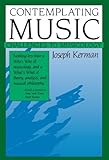 Contemplating Music: Challenges to Musicology