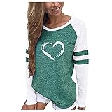 OVERDOSE Mode Damen Frauen Rundhals Lange Hülsen Spleiß Blusen Oberseiten Kleidung T-Shirt Tops Pullover Blusentops Sommer Oberteile Frauen Casual Sportwear S