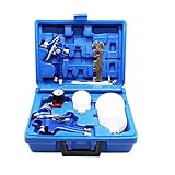 ROIIKETU 2 HVLP Lackierpistole Spritzpistole 0,8 mm 1,4 mm Düsen - Profi Sprühpistole Kit für die Deckbeschichtung von Premium-Autos und Möb