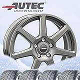 4 Winter Kompletträder Tallin 7,5x17 ET 40 5x114,3 titansilber mit 215/60 R17 96H Semperit Master-Grip 2 SUV FR M+S 3PMSF