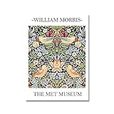 William Morris druckt, Ausstellungsplakat des Victoria and Albert Museum, Londoner Untergrund rahmenloses Leinwandbild A13 70x100