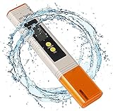 PH Messgerät, Digitales PH-Messgerät 0,01 PH Hochgenauer Wasserqualitätstester Mit 0-14 PH-Messbereich, Geeignet für Trinkwasser, Aquarium, Schwimmbad und Labor Wasser pH Wert Meter Design with ATC