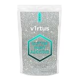 v1rtus Silver Glitter Paint Additiv [NEU 2019] - 100 g / 3,5 Unzen Zum Mischen mit Emulsionsfarben auf Wasserbasis für eine perfekte Lackierung von Innen- und Außenwänden, Decken und H