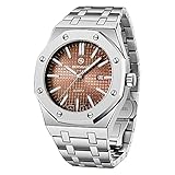 BERSIGAR Herren Uhren Edelstahl Mode Schwer Metall Stil Sport Quarz Uhr Männer Wasserdicht Datum Kalender Armbanduhr Herren Elegantes Geschenk