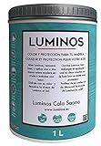 Luminos LUM1103 - CALA SAONA - Wasserbasierte Holzschutzlasur Außen BIO - Blau Cala Saona 1L