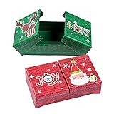 Fun Express Weihnachts-Aufschrift. Gastgeschenk-Box für Weihnachten, Partyzubehör, Behälter und Kartons, Pappboxen, Weihnachten, 6 Stück