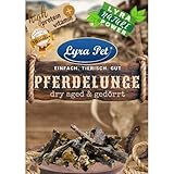 Lyra Pet® 1 kg Pferdelunge Dry Aged & gedörrt Kauartikel Leckerli Zahnpfleg