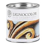 Kreidefarbe Shabby Chic Lack Landhaus Stil Vintage Look 375ml Antiklook (Gold)