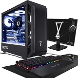 OPSYS Omnia Lite-X5 RGB Gaming PC mit 24 Zoll Monitor & Gamer Zubehör (Intel Core i5-10600K, Gigabyte Geforce RTX 3070 8GB, 1TB M.2 SSD, 1TB HDD, 16GB 3200Mhz RAM, WiFi, Windows 10)