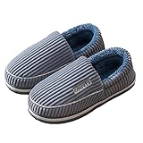 QINGGANGLING999 Hausschuhe Frauen Baumwoll- Hausschuhe weibliche Winter- Dicker untere Home Plüsch- Schuhe Damen warme Haushaltsschuhe weiche Paar Plüsch-Slipper (Color : C, Shoe Size : 40-41)