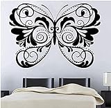 Wandaufkleber Gestalten Sie Ihre eigenen Wandaufkleber Home Fashion Wanddekoration Aufkleber Kunstseite Homepage Großes Schmetterlingskopfteil 56Cmx44C