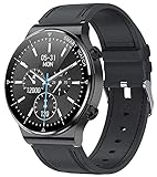 Smartwatch Telefonieren mit Lautsprecher,Whatsapp Fähig, Touchscreen Bluetooth Fitnessuhr mit Blutdruckmessung,Pulsuhr Laufuhr Sport Wasserdicht Schrittzähler für Android IOS