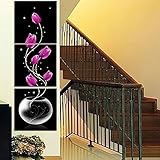 bdrsjdsb 3 Stücke Kein Rahmen Vertikale Tulpe Blume HD Print Wandkunst Gemälde Wohnkultur Poster 50 cm x 50