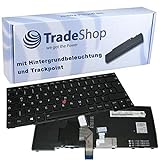 Trade-Shop Original Laptop Tastatur/Notebook Keyboard Deutsch QWERTZ für Lenovo Thinkpad E431 E440 L440 L450 L460 T431 T431S T440 T440I T440P T440S T440SI T450 T450S T460 (Deutsches Tastaturlayout)