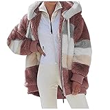 BOLANQ Damen Winter Revers Wollmantel Trenchjacke Langarm Mantel Outw