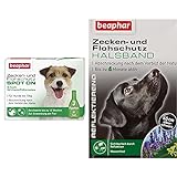 Zecken- und Flohschutz Spot ON für Hunde bis 15 kg & & Flohschutz Halsband für Hunde | Zeckenschutz für Hunde | Reflektierendes Halsband gegen Zecken & Flöhe | Wasserfest | 1 ST
