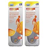 Scholl In Balance® Einlegesohlen für Schuhe in Größe M (40-42) Sohlen bei Schmerzen im unteren Rücken 2 Paar nicht klebende Einlag