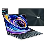 ASUS ZenBook Duo 14 UX482 14 Zoll FHD NanoEdge Touch Display, Intel Evo Plattform, Core i7-1165G7, 8GB RAM, 512GB PCIe SSD, innovatives ScreenPad Plus, Windows 10 Home, Celestial Blue, UX482EA-DS71T