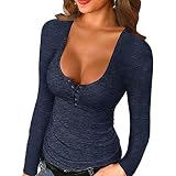 Damen T Shirt Long Schwarz Langarm Langarmshirt übergröße Tuniken Blusen Damen Herbst Longblusen und Tuniken Damen Sale Party Frauen Sexy Langarmshirt Top T Shirt Tunika Pulli Vintage Tunik