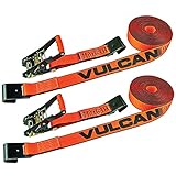 VULCAN PROSeries Ratschengurt mit flachen Haken, 5,1 cm x 9,2 m, 2 Stück