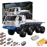 Technol Ferngesteuert Bausatz mit 9 Motor, 3647 Teile 1/14 Technol Lastwagen 8x8 Bauspielzeug, Bauset für Jungen und Mädchen, Spielzeug ab 8 Jahren dynamic,62 * 25.5 * 25