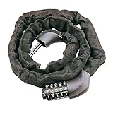 EElabper Fahrradkettenschloss, Multifunktionales Ziffernkennwort Fahrradschloss Hochleistungs-Fahrrad-hochsicherheitskette Für Fahrräder, Motorräder, Roller, Tore 1,3 M