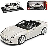Ferrari California T Cabrio Offen Weiss Ab 2015 1/18 Bburago M