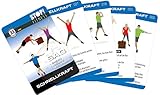 Stop! Fitness | Schnellkraft (Plyometrics) | Trainingskarten Übungskarten, deutsche Version, Kartengröße 66 x 100 mm mit Kunststoffbox - SAQ S